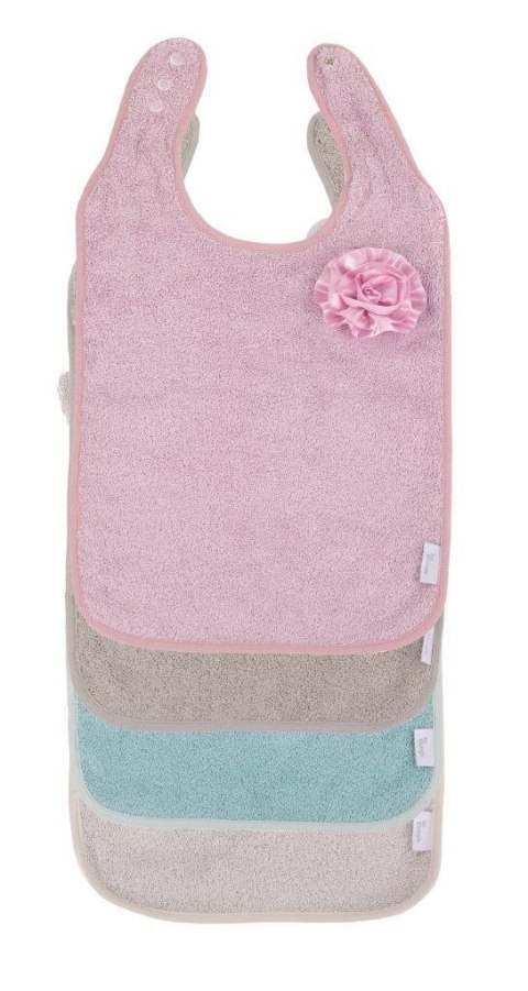 B-Śliniaczek Eco organic Flower pink