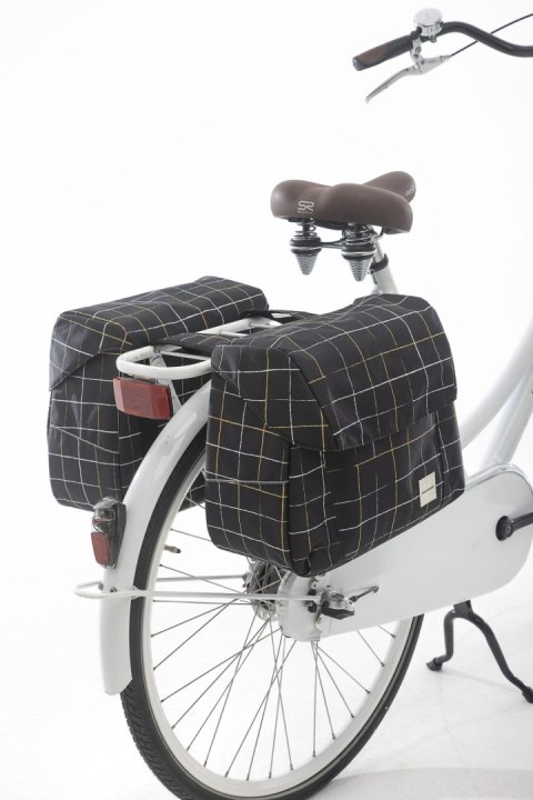 Check Joli Double torba rowerowa Black