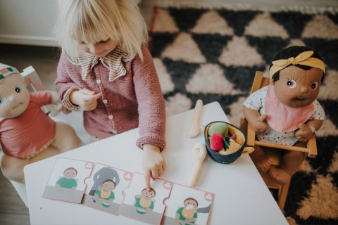 Akcesoria dla lalek Baby zestaw Karmienie nauka dla dzieci Rubens Barn MICKI
