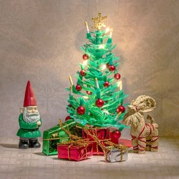 Dekoracje domku dla lalek święta zestaw, choinka, Boże Narodzenie, Lundby MICKI