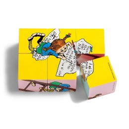 Drewniane klocki puzzle 2w1 Pippi Langstrumpf edukacyjna zabawka dla dzieci MICKI