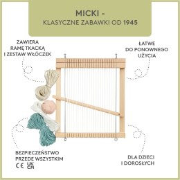 Drewniane krosno dla dzieci, ramka do tkania, kreatywna zabawka nauka Micki MICKI