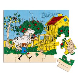 Drewniane puzzle Pippi Langstrumpf 20 szt. edukacyjna zabawka dla dzieci MICKI