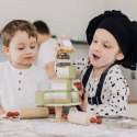 Drewniany tort, układanka, klocki dla dzieci, zabawka, gotowanie, Micki MICKI