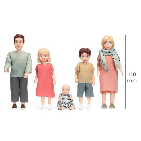 Lalki do domku dla lalek zestaw Charlie, zabawka dla dzieci, domek, Lundby MICKI