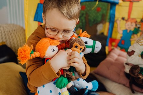 Maskotka koń Pippi Langstrumpf Alfonso 30 cm przytulanka zabawka dla dzieci MICKI