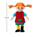Miękka lalka Pippi Langstrumpf 40 cm, przytulanka, zabawka dla dzieci MICKI