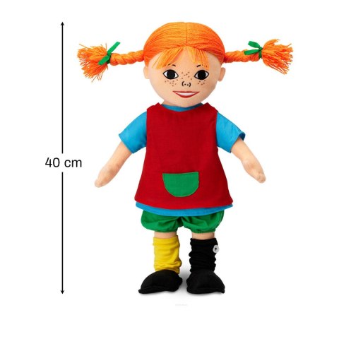 Miękka lalka Pippi Langstrumpf 40 cm, przytulanka, zabawka dla dzieci MICKI