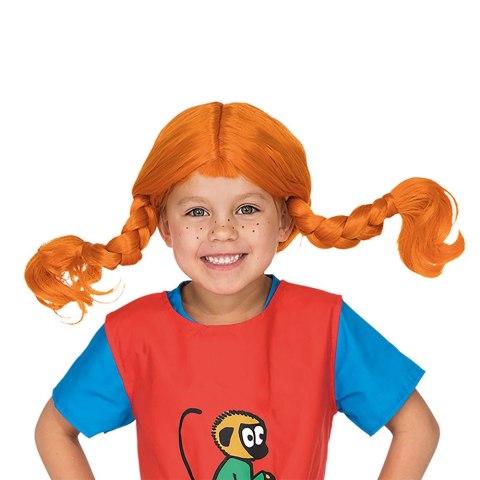 Peruka Pippi Langstrumpf kostium przebranie dla dzieci na bal przebierańców MICKI