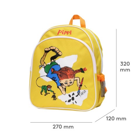 Plecak dla dzieci żółty, akcesoria zabawka dla przedszkolaka wyprawka Pippi MICKI