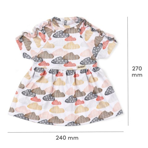 Sukienka dla lalki 45 cm, ubranka dla lalek, zabawa w przebieranie Skrallan MICKI