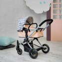 Wózek dla lalek premium 3 w 1, gondola, spacerówka i nosidełko, Skrallan MICKI