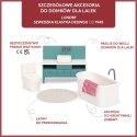 Zestaw mebli do łazienki do domku dla lalek basic, meble łazienkowe, Lundby MICKI