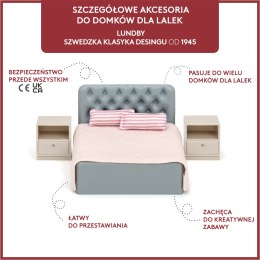 Zestaw mebli do sypialni do domku dla lalek basic zabawka dla dzieci Lundby MICKI