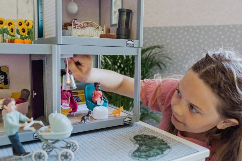 Zestaw mebli fotele do domku dla lalek, zabawka dla dzieci, domek, Lundby MICKI