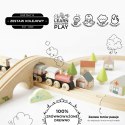 Drewniana kolejka zestaw 40 elementów, tory, pociąg, zabawka, Le Toy Van Le Toy Van