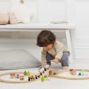 Drewniana kolejka zestaw 40 elementów, tory, pociąg, zabawka, Le Toy Van Le Toy Van