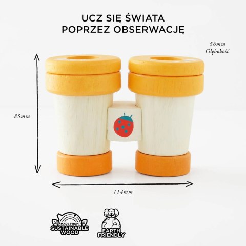 Drewniana lornetka zabawka sensoryczna dla dzieci, kalejdoskop, Le Toy Van Le Toy Van