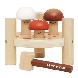Drewniana przebijanka z grzybkami zabawka edukacyjna dla dzieci Le Toy Van Le Toy Van