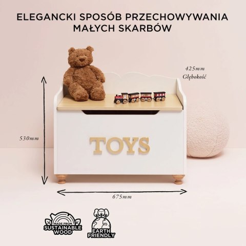 Drewniana skrzynia na zabawki dla dzieci, przechowywanie zabawek Le Toy Van Le Toy Van