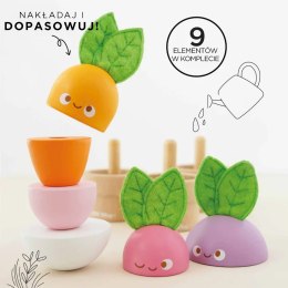 Drewniana układanka warzywa, zabawka edukacyjna dla dzieci, Le Toy Van Le Toy Van