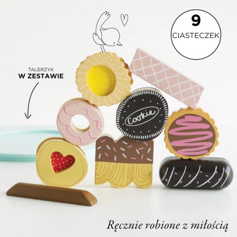 Drewniane ciasteczka zestaw, zabawka dzieci, gotowanie cukiernia Le Toy Van Le Toy Van