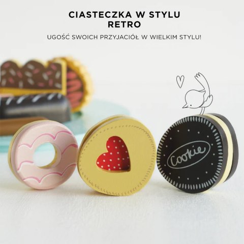 Drewniane ciasteczka zestaw, zabawka dzieci, gotowanie cukiernia Le Toy Van Le Toy Van