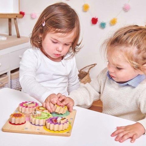 Drewniane kółka zębate sensoryczna zabawka edukacyjna dla dzieci Le Toy Van Le Toy Van