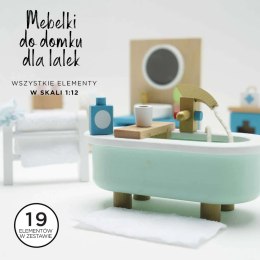 Drewniane mebelki do domku dla lalek łazienka Daisylane, zestaw Le Toy Van Le Toy Van