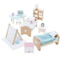 Drewniane mebelki do domku dla lalek pokój dziecięcy Daisylane, Le Toy Van Le Toy Van