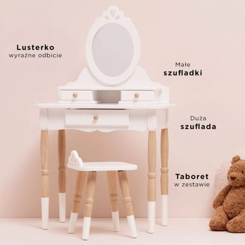 Drewniane meble dla dzieci toaletka lustro taboret zestaw mebli Le Toy Van Le Toy Van