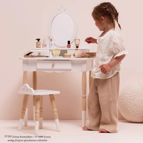 Drewniane meble dla dzieci toaletka lustro taboret zestaw mebli Le Toy Van Le Toy Van