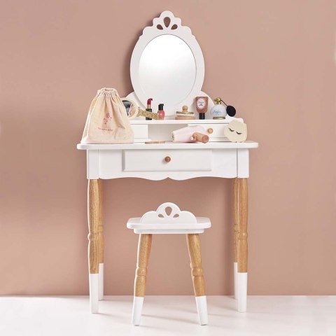 Drewniane meble dla dzieci toaletka lustro taboret zestaw mebli Le Toy Van Le Toy Van