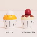Drewniane muffinki zestaw, babeczki, zabawka gotowanie cukiernia Le Toy Van Le Toy Van