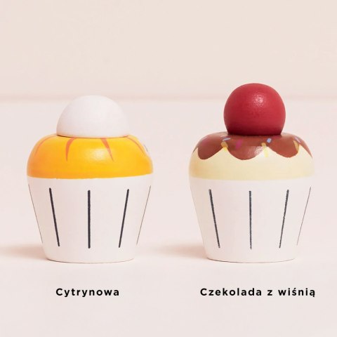 Drewniane muffinki zestaw, babeczki, zabawka gotowanie cukiernia Le Toy Van Le Toy Van