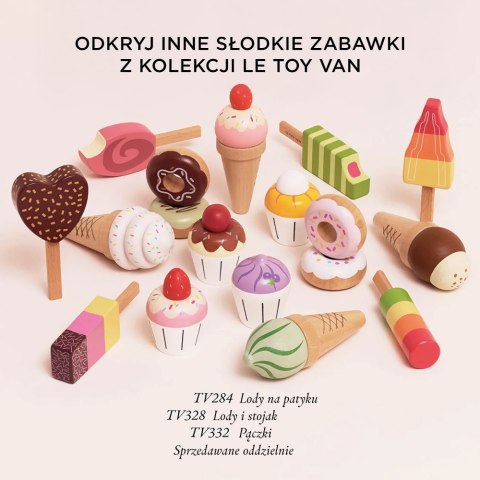 Drewniane muffinki zestaw, babeczki, zabawka gotowanie cukiernia Le Toy Van Le Toy Van