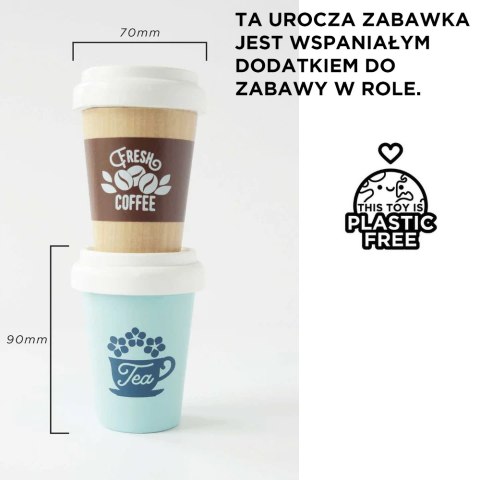 Drewniane napoje kawa i herbata zestaw, zabawka kawiarnia dzieci Le Toy Van Le Toy Van