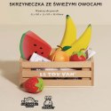 Drewniane owoce w skrzynce, zabawka dla dzieci, stragan, sklep Le Toy Van Le Toy Van
