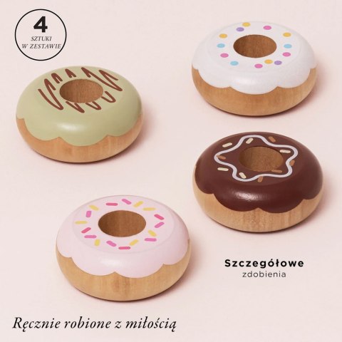 Drewniane pączki zestaw, zabawka donut, gotowanie, cukiernia, Le Toy Van Le Toy Van
