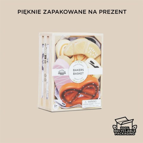 Drewniane pieczywo w skrzynce, zabawka dla dzieci, stragan sklep Le Toy Van Le Toy Van