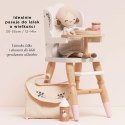 Drewniane wysokie krzesełko do karmienia lalek, zabawka, dzieci, Le Toy Van Le Toy Van