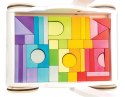 Drewniany chodzik Rainbow Cloud pchacz z klockami zabawka dzieci Le Toy Van Le Toy Van