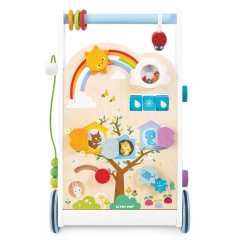 Drewniany chodzik edukacyjny, pchacz, sensoryczna zabawka dzieci Le Toy Van Le Toy Van