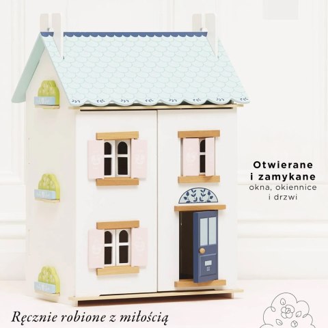 Drewniany domek dla lalek Bluebelle, zabawka dla dzieci, domki, Le Toy Van Le Toy Van