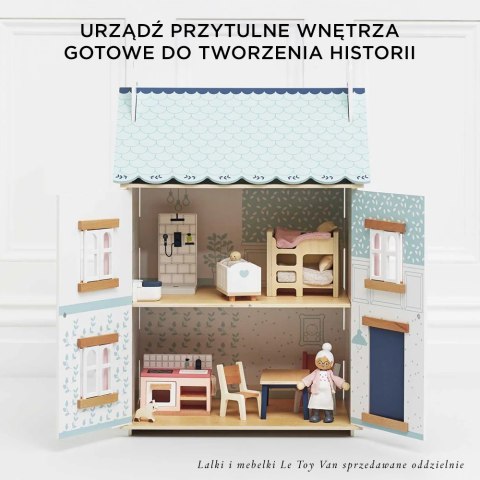 Drewniany domek dla lalek Bluebelle, zabawka dla dzieci, domki, Le Toy Van Le Toy Van