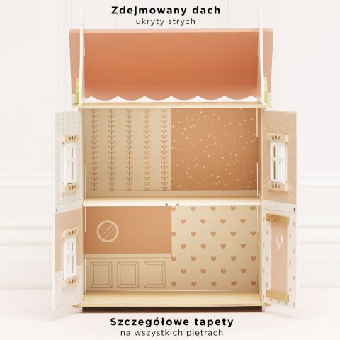 Drewniany domek dla lalek Rose Heart, zabawka dla dzieci, domki, Le Toy Van Le Toy Van