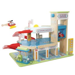 Drewniany garaż wielopoziomowy Le Grand Garage zabawka, dzieci Le Toy Van Le Toy Van