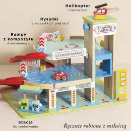 Drewniany garaż wielopoziomowy Le Grand Garage zabawka, dzieci Le Toy Van Le Toy Van