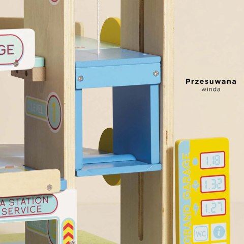 Drewniany garaż wielopoziomowy Le Grand Garage zabawka, dzieci Le Toy Van Le Toy Van