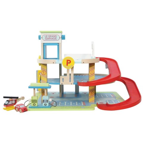 Drewniany garaż wielopoziomowy Le Grand Garage zabawka, dzieci Le Toy Van Le Toy Van
